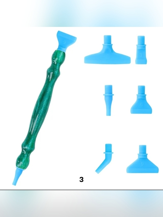 Other - Diamond Art Painting Pen with Screw Tips Threads Resin Green Glitter